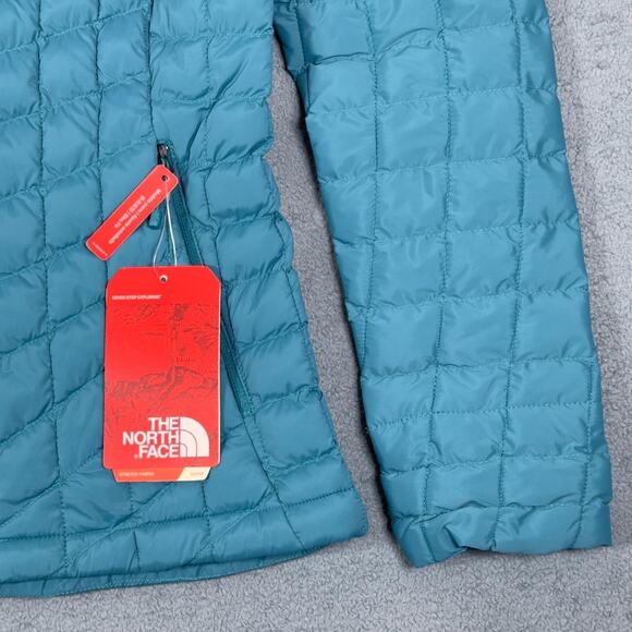The North Face Thermoball Eco Puffer Jacket Harbor Blue Women's size Small - NEW - Picture 5 of 7